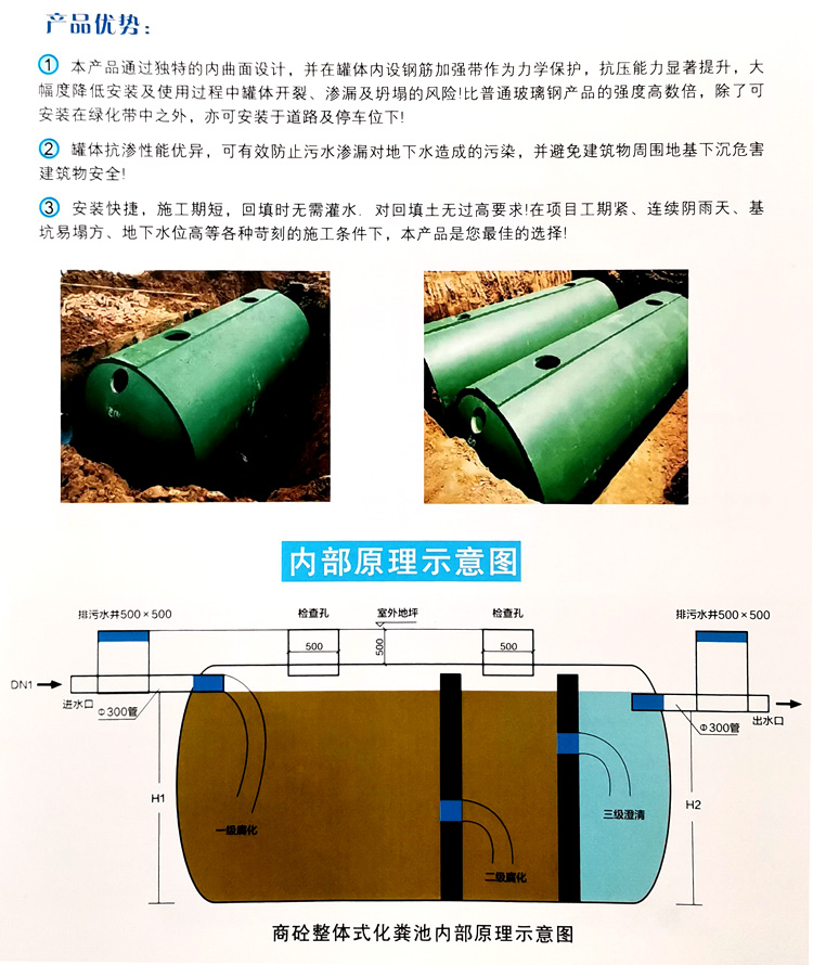 易门玻璃钢化粪池